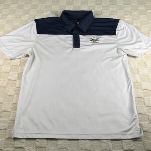 Clique Mens 121st US Open Torrey Pines Golf Polo Shirt White Navy Large L